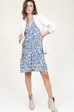 Hot Dante 6 Stretch Double Breasted Blazer Odille | Natural... | | Little Soho