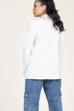 Hot Dante 6 Stretch Double Breasted Blazer Odille | Natural... | | Little Soho