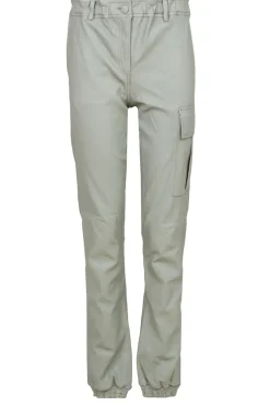 Shop Alter Ego Stretch Leather Cargo Pants Yara | Green... | | Little Soho