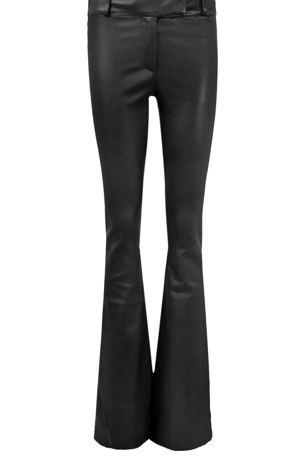 Best Sale STUDIO AR Stretch Leather Flared Pants Jaela | Black... | | Little Soho