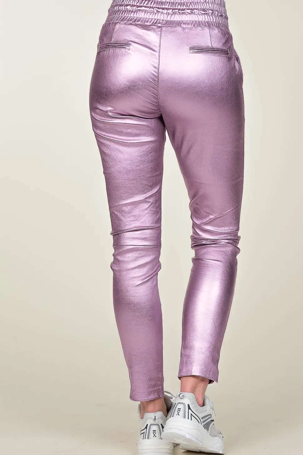 Shop Ibana Stretch Leather Metallic Legging Poggy | Purple... | | Little Soho