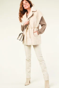 Best Sale STUDIO AR Stretch Leather Pants Amary | Natural... | | Little Soho