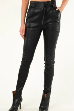 Cheap Ibana Stretch Leather Paperbag Paula | Black... | | Little Soho