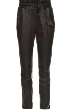 Clearance Dante 6 Stretch Leather Paperbag Pants Duran | Black... | | Little Soho