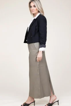 Fashion Alter Ego Stretch Leather Pencil Skirt Lori | Green... | | Little Soho