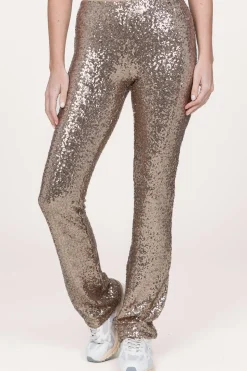 New Patrizia Pepe Stretch Pants With Sequins Ella | Gold... | | Little Soho