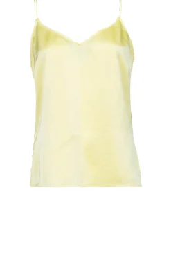Sale Dante 6 Stretch Satin Top Obu | Yellow... | | Little Soho