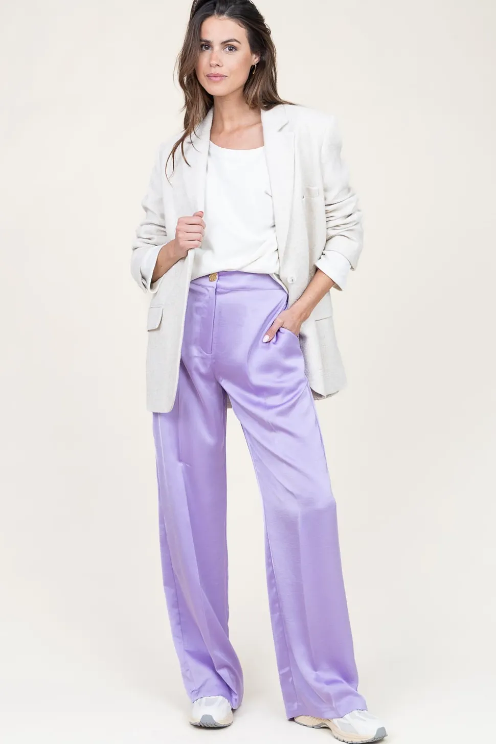 Cheap Dante 6 Stretch Satin Trousers Cheers | Purple... | | Little Soho