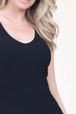 Online Second Female Stretch Tricot Maxi Dress Como | Black... | | Little Soho