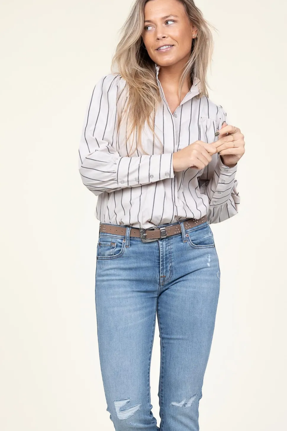 Store Co'Couture Striped Blouse Ivana | Natural... | | Little Soho