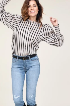 Best Co'Couture Striped Blouse Sadie | Natural... | | Little Soho