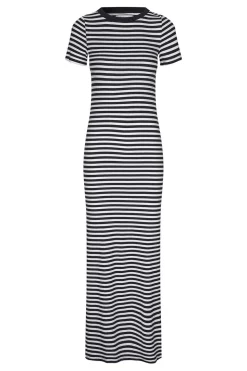 Clearance Lollys Laundry Striped Tricot Maxi Dress Christine | Blue... | | Little Soho