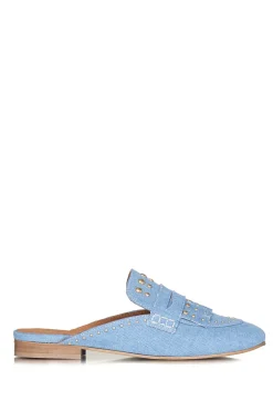 Sale Toral Studded Slip-On Loafers Camille | Blue... | | Little Soho