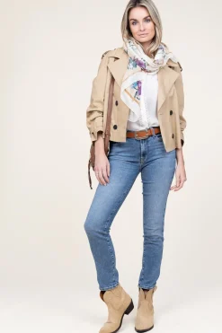 Shop Toral Suede Cowboy Boots Puja | Beige... | | Little Soho