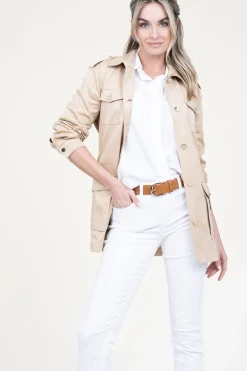 Sale Liu Jo Suede Safari Jacket Tonnara | Camel... | | Little Soho