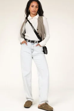 Sale Scholl Suede Sandals With Sheep Wool Fae | Green... | | Little Soho