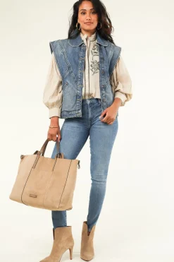 Sale Gianni Chiarini Suede Shopper Superlight | Natural... | | Little Soho