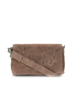 Fashion Depeche Suede Shoulder Bag Texas | Beige... | | Little Soho