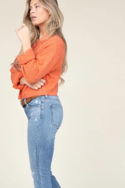 New Dante 6 Super Soft Alpaca Cardigan Lando | Orange... | | Little Soho