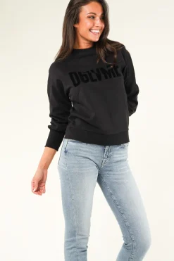 Shop Dante 6 Sweater With Balloon Sleeves Love Me | Black... | | Little Soho