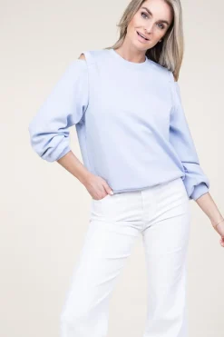 Fashion Aaiko Sweater With Cut-Outs Gioya | Blue... | | Little Soho