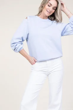 Fashion Aaiko Sweater With Cut-Outs Gioya | Blue... | | Little Soho
