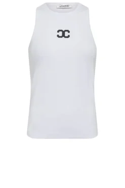 Shop Co'Couture Tanktop With Logo Sahara | White... | | Little Soho