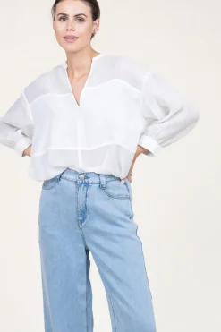 Online Dante 6 Tencel Bomber Top Stardust | White... | | Little Soho