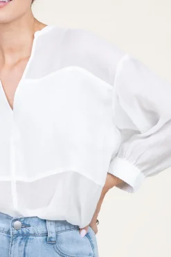 Online Dante 6 Tencel Bomber Top Stardust | White... | | Little Soho