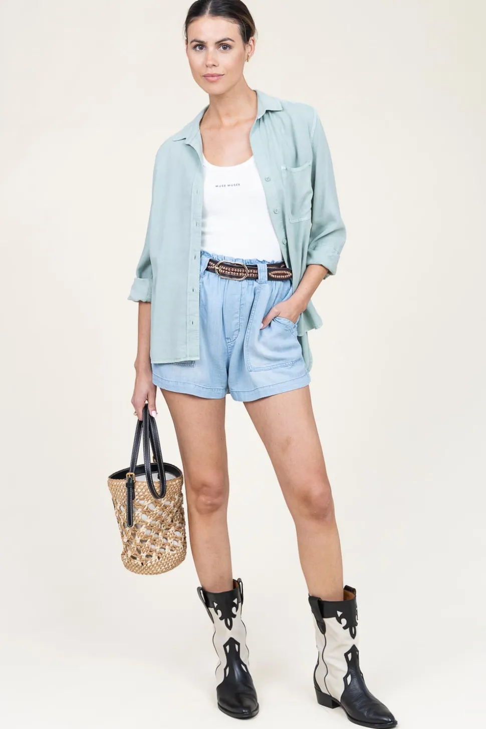 Online Bella Dahl Tencel Short Mara | Blue... | | Little Soho