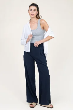 Sale Bella Dahl Tencel Wide Leg Pants Iris | Blue... | | Little Soho