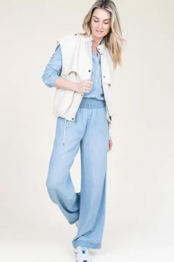 Fashion Bella Dahl Tencel Wide Leg Pants Iris | Blue... | | Little Soho