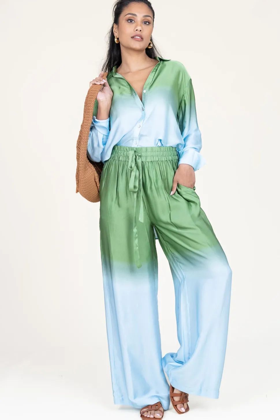 New Ibana Tie-Dye Blouse Talmy | Green... | | Little Soho