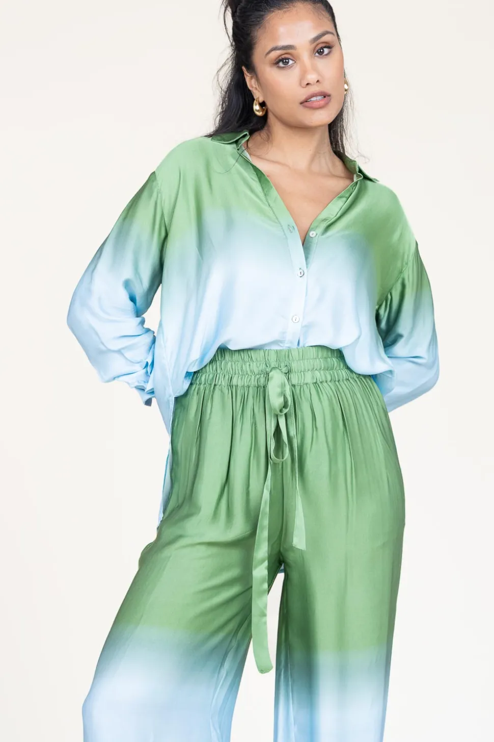 New Ibana Tie-Dye Blouse Talmy | Green... | | Little Soho