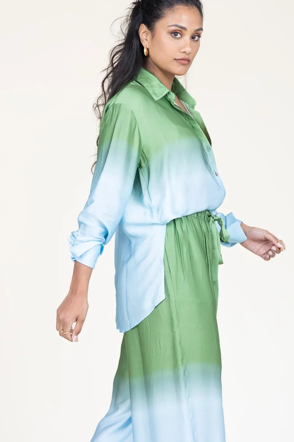 New Ibana Tie-Dye Blouse Talmy | Green... | | Little Soho