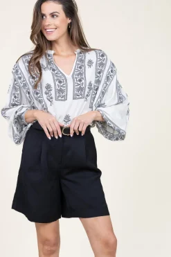 New Stella Forest Top With Balloon Sleeves Dorina | Natural... | | Little Soho