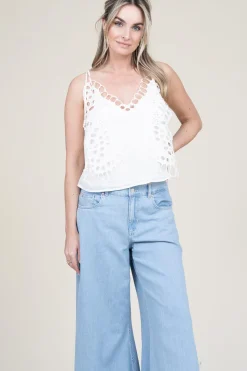 Fashion Berenice Top With Butterfly Embroidery Thais | Natural... | | Little Soho