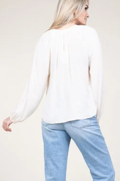 Clearance Dante 6 Top With Embroidered Details Astia | Natural... | | Little Soho