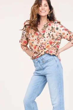 Cheap Est'Seven Top With Embroidery And Sequins Elise | Multi... | | Little Soho