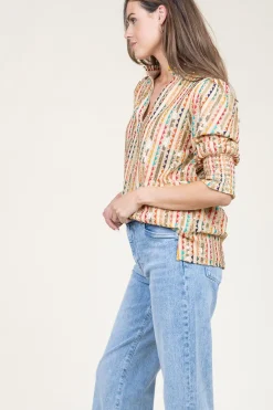 Cheap Est'Seven Top With Embroidery And Sequins Elise | Multi... | | Little Soho