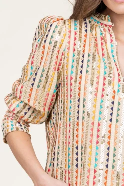 Cheap Est'Seven Top With Embroidery And Sequins Elise | Multi... | | Little Soho