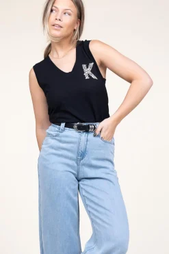 Clearance Kocca Top With Embroidery Bobfean | Black... | | Little Soho