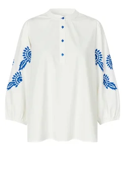 Best Sale Lollys Laundry Top With Embroidery Faith | Natural... | | Little Soho