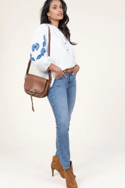 Best Sale Lollys Laundry Top With Embroidery Faith | Natural... | | Little Soho