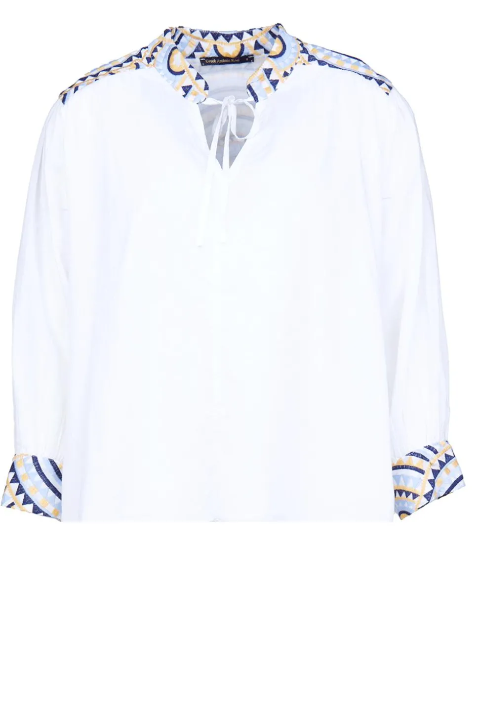 Online Greek Archaic Kori Top With Embroidery Isadora | Natural... | | Little Soho