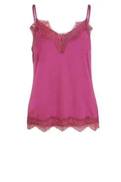 Discount CC Heart Top With Lace Details Puck | Berry... | | Little Soho