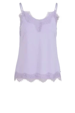 Clearance CC Heart Top With Lace Details Puck | Purple... | | Little Soho
