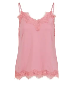 Online CC Heart Top With Lace Details Puck | Pink... | | Little Soho
