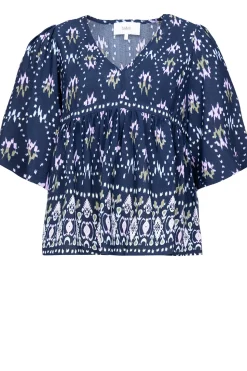 Best ba&sh Top With Print Narry | Blue... | | Little Soho