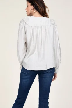 Hot Co'Couture Top With Ruffles Angus | Natural... | | Little Soho
